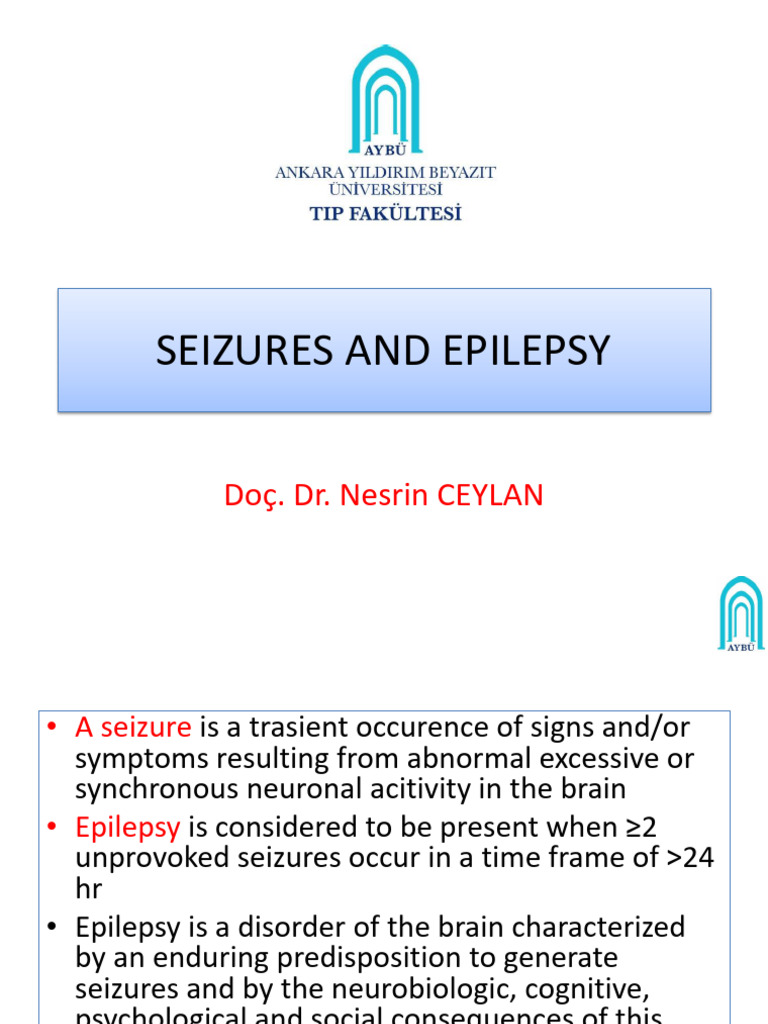 Seizures and Epilepsy | PDF | Epilepsy | Neurological Disorders
