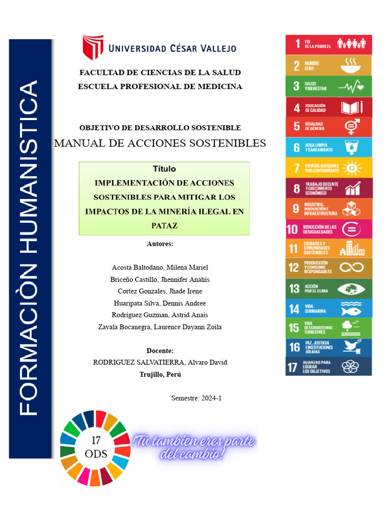 Manual de acciones sostenibles_ODS.docx (1) | PDF | Sustentabilidad ...