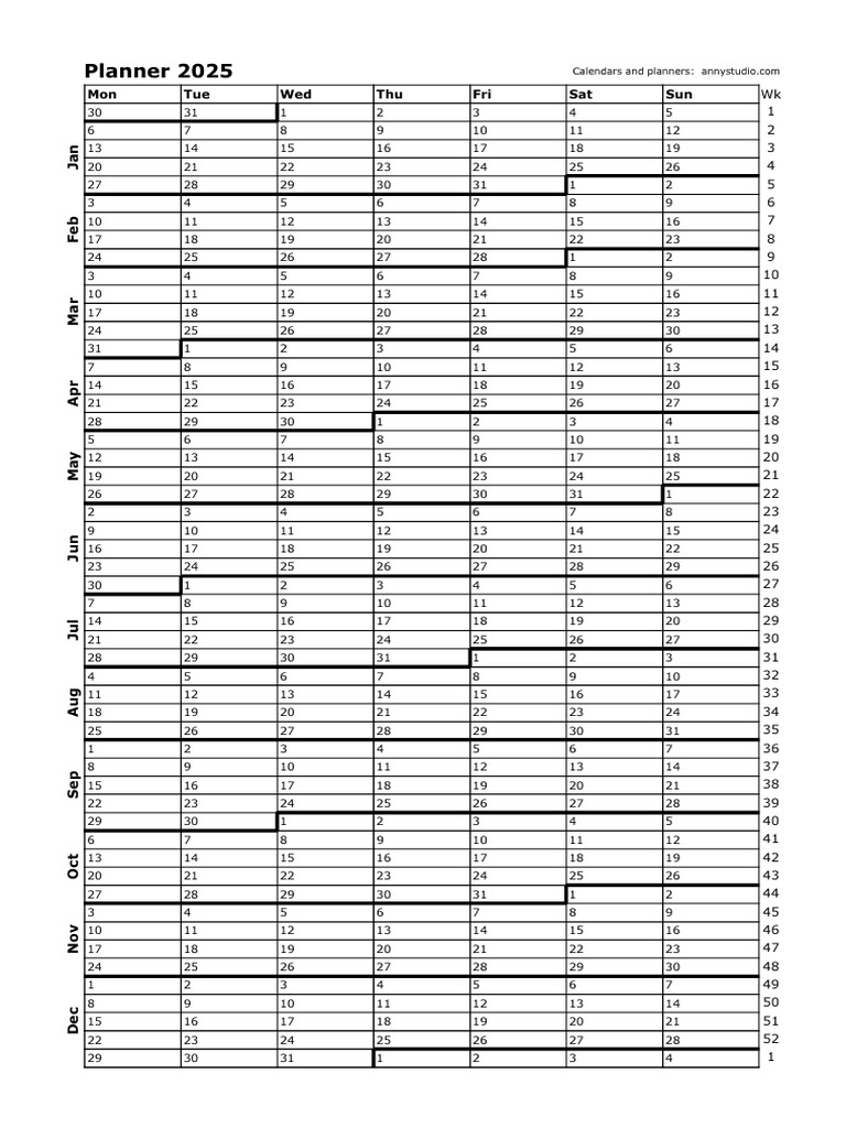 Planner 2025 : Calendrier Annystudio | PDF | Échecs