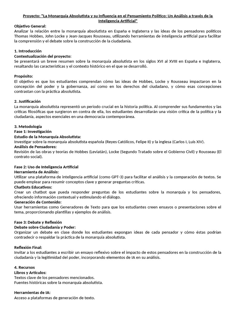 Proyecto 2 Historia y Cdec | PDF | Inteligencia artificial ...