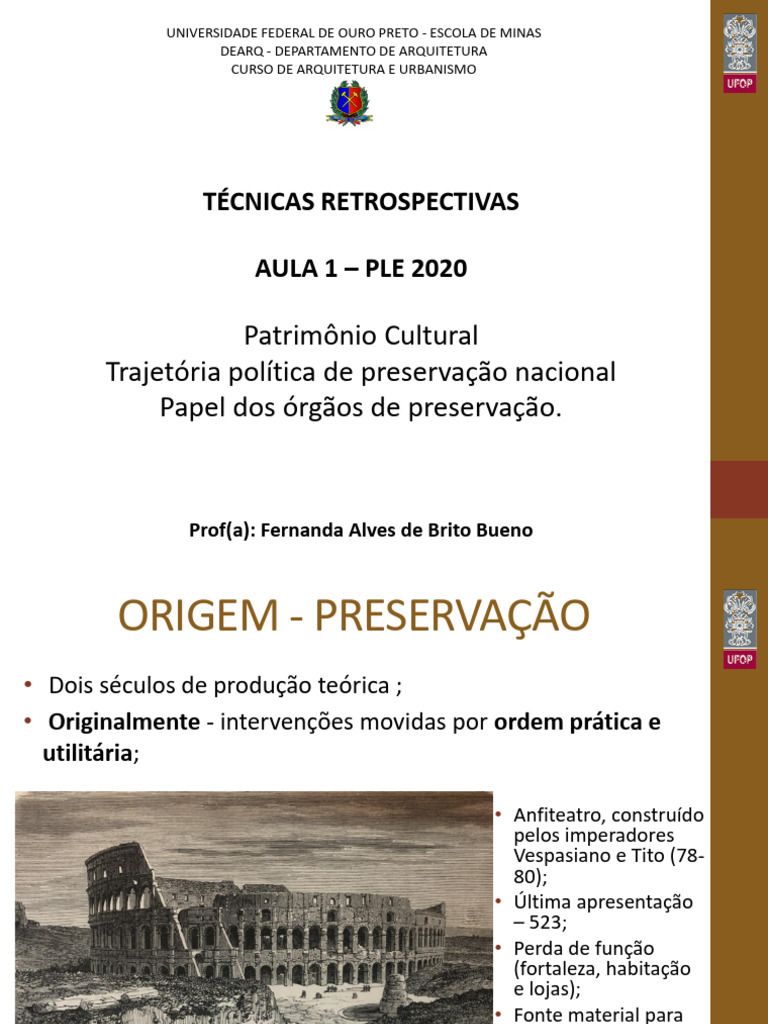 Preservação do Patrimônio Cultural Brasileiro | PDF | Herança cultural