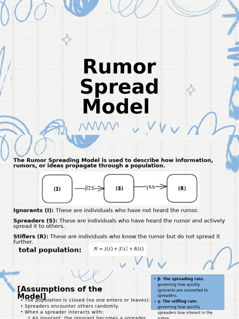 Rumor Spreading Model Dynamics | PDF | Stability Theory | Applied And ...