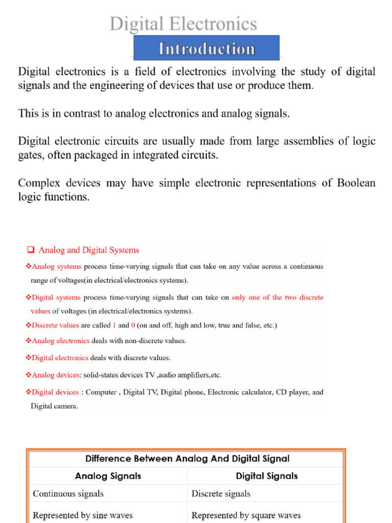 Digital Electronics A | PDF