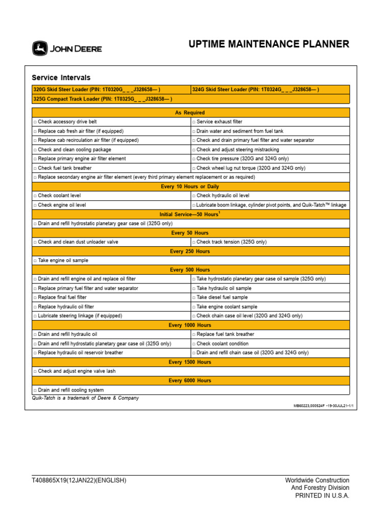 John Deere 320G | PDF | Motor Oil | Engines