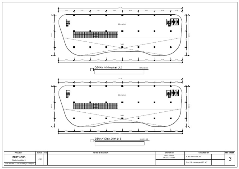 Travelator and Minimarket Layout Plan | PDF