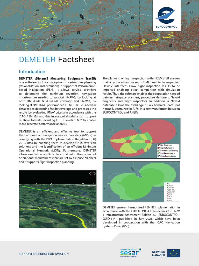 DEMETER: PBN Navigation Planning Tool | PDF