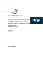 Planetlab Architecture: An Overview