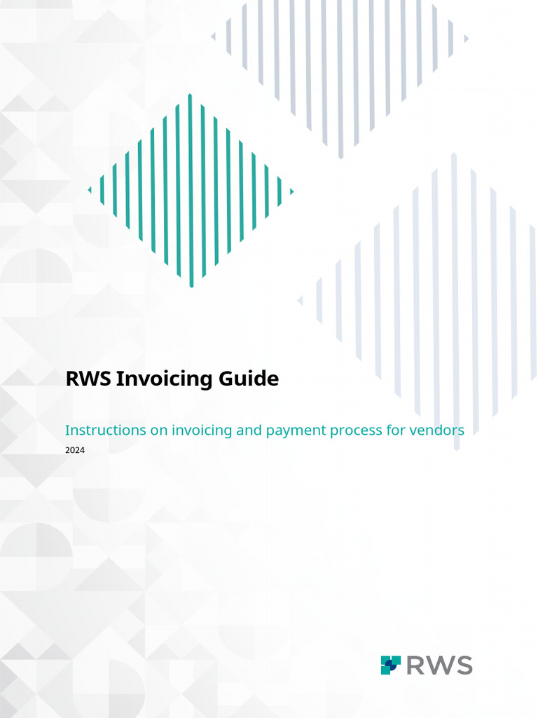RWS Invoicing Guide | PDF | Payments
