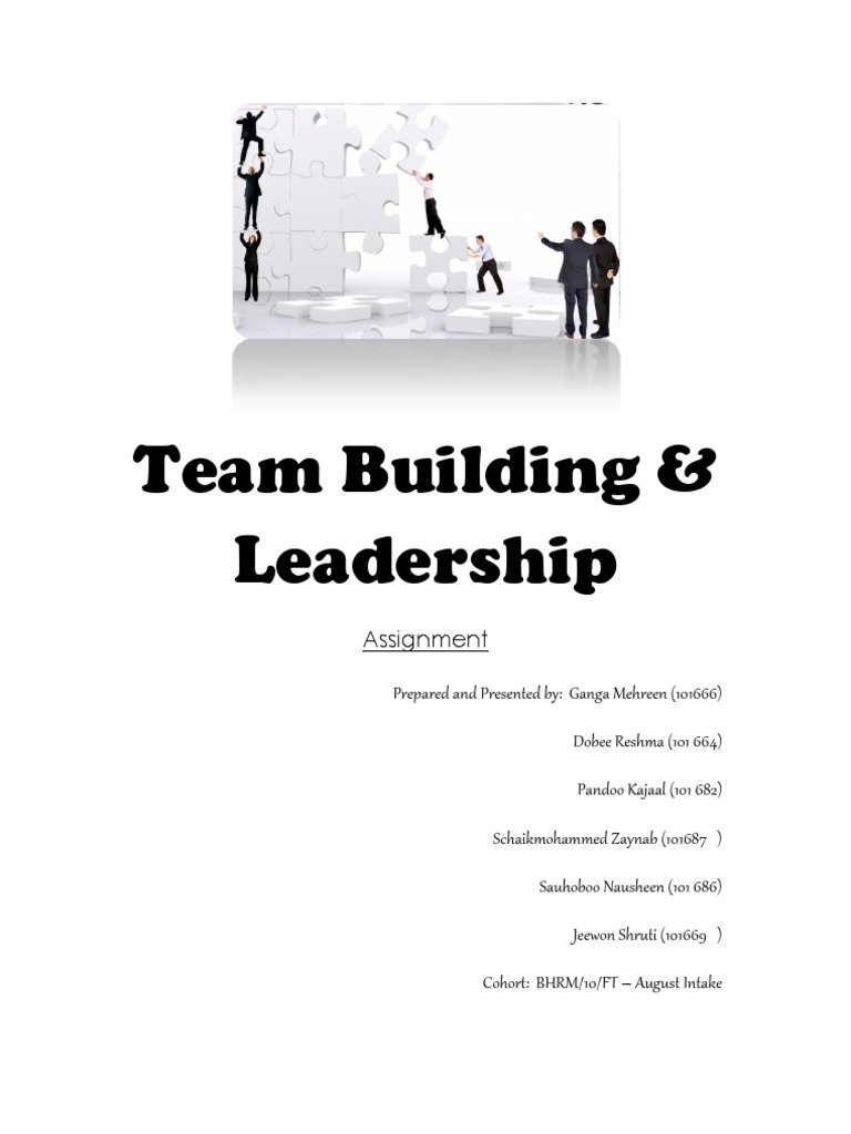 team leadership assignment