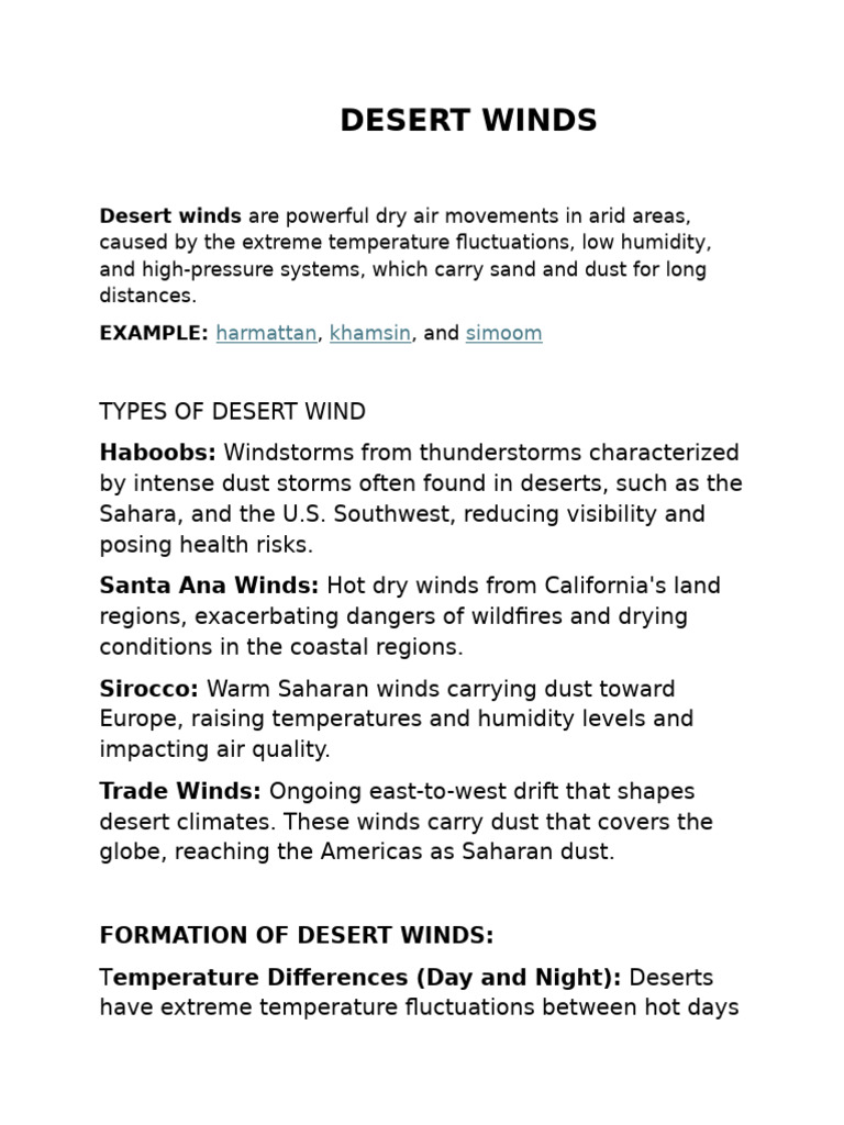 Desert Winds | PDF