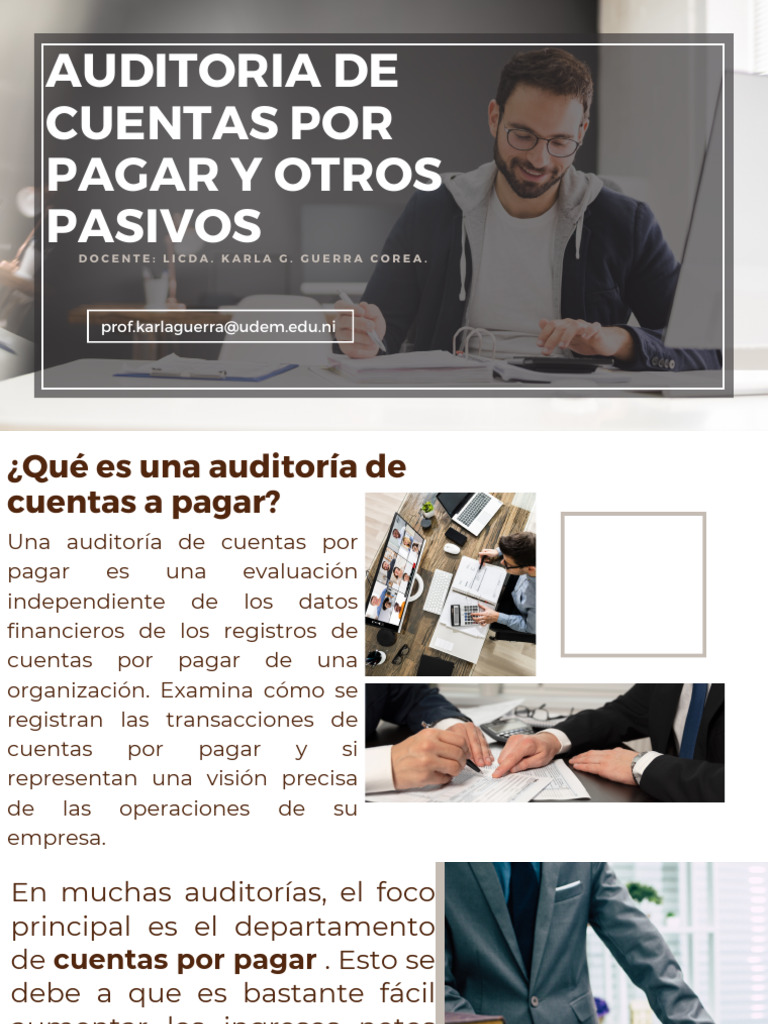 E4 - Auditoria de Cuentas Por Pagar y Otros Pasivos | PDF | Auditoría ...