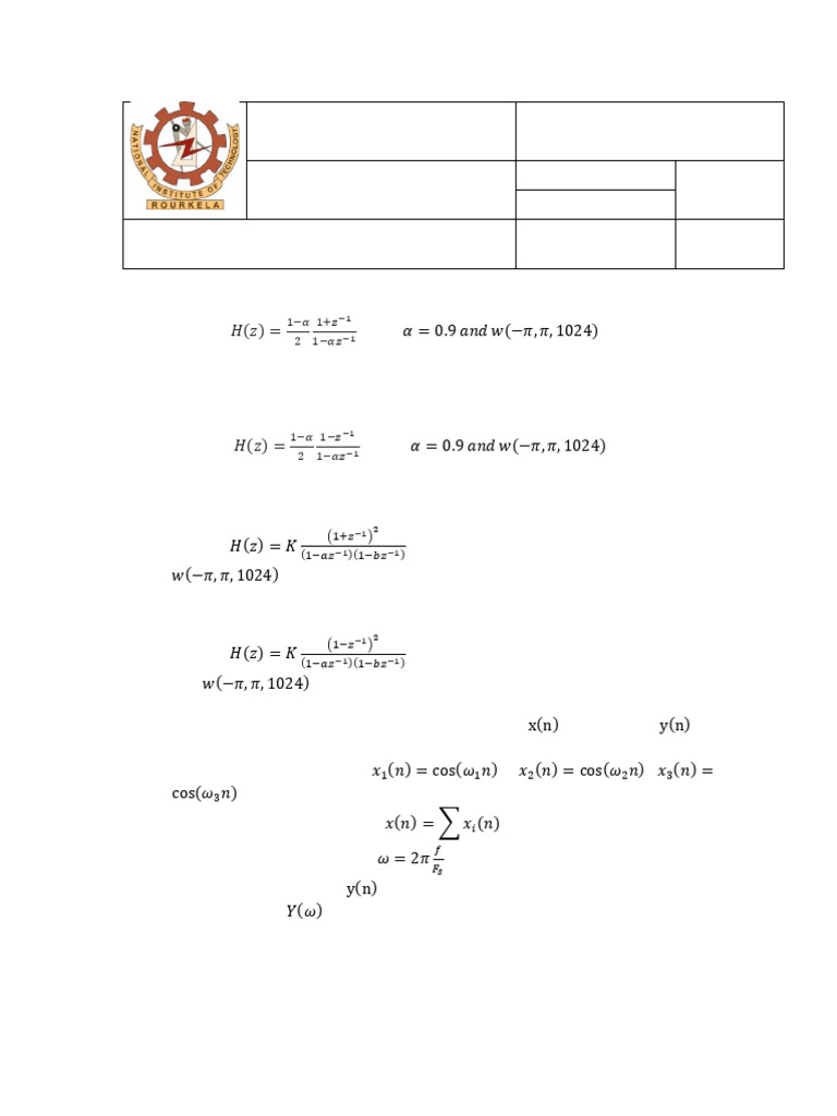 Python Filter Design and Analysis | PDF