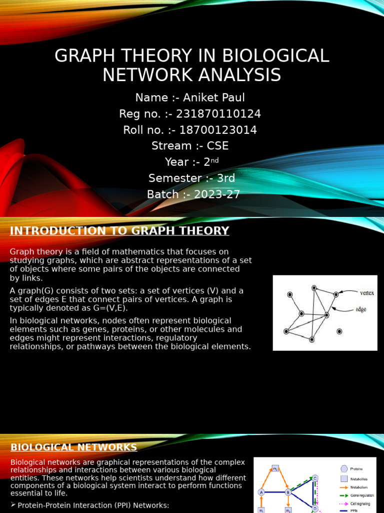 Graph Theory in Biological Networks | PDF | Protein–Protein Interaction ...