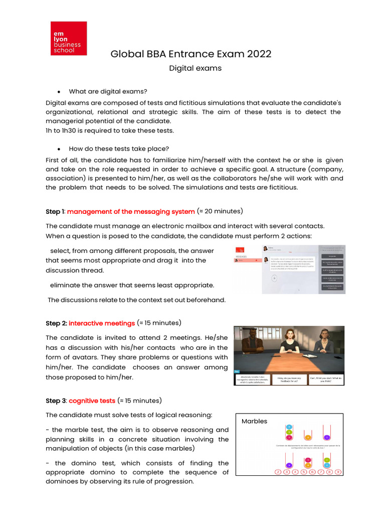 Global BBA Digital Exams 2022 | PDF | Cognition | Cognitive Science