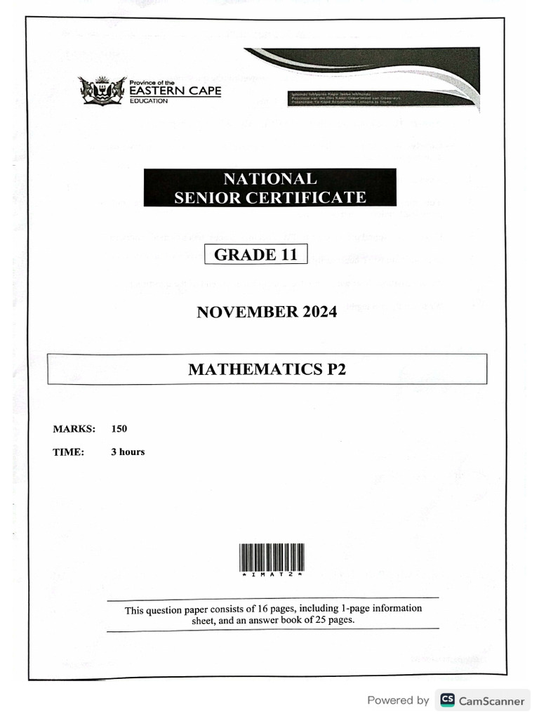 2024 Ec Grade 11 Paper 2 | PDF