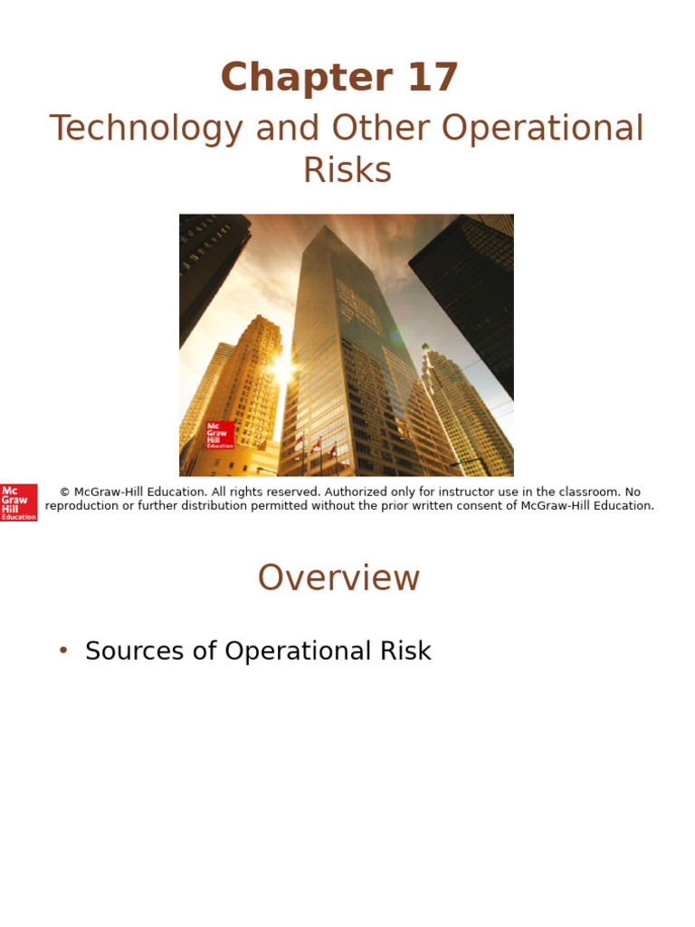 Managing Operational Risks in Technology | PDF | Expense | Risk