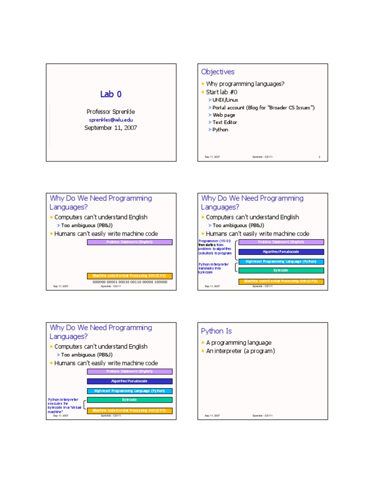 Python Programming Objectives | PDF | Python (Programming Language ...