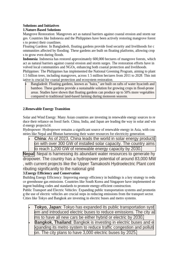 Solutions of Climate Change | PDF | Renewable Energy | Efficient Energy Use