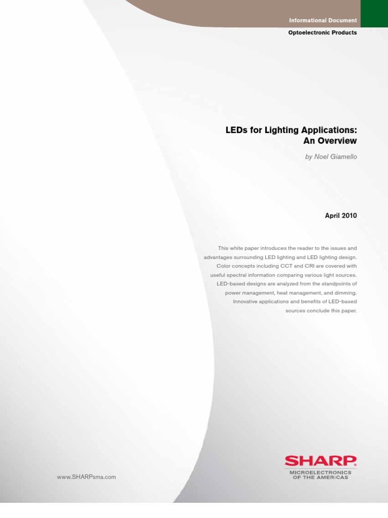 LED Lighting Design and Benefits | PDF | Light Emitting Diode | Lighting