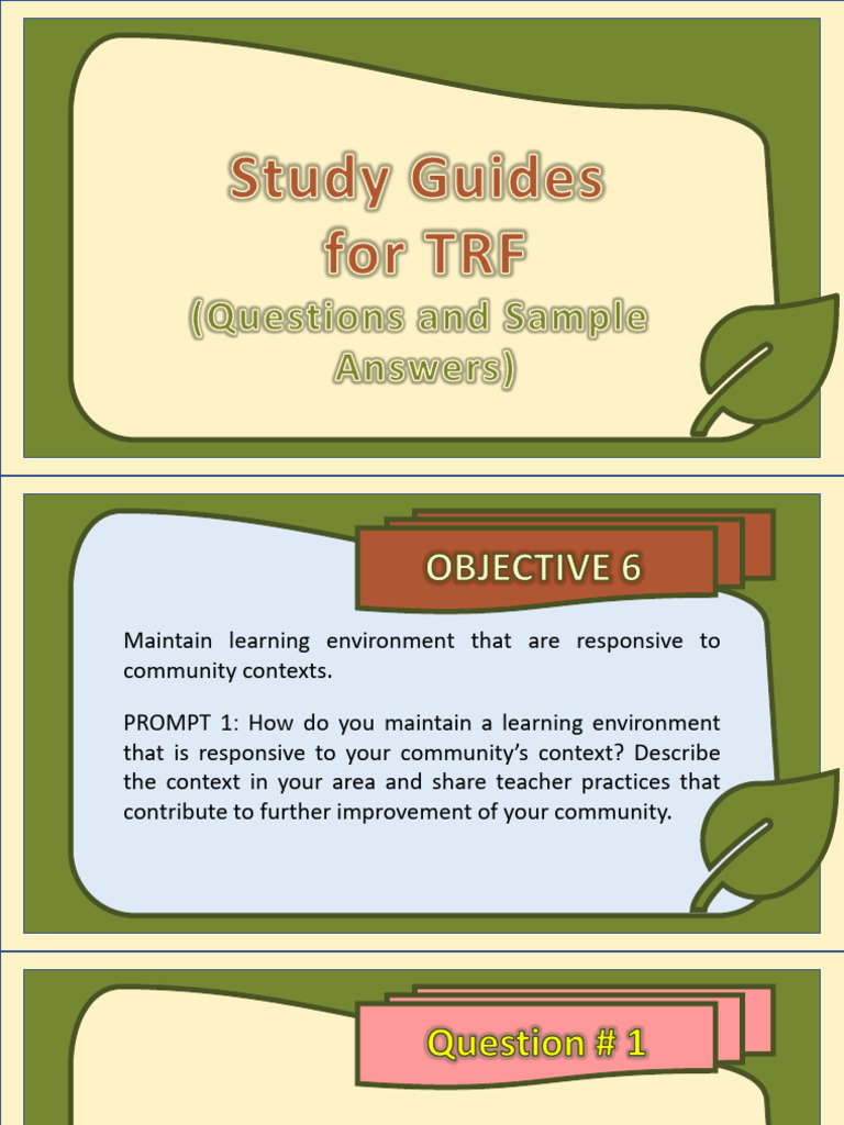 TRF 2 For Yt Subscribers | PDF | Teachers | Mentorship