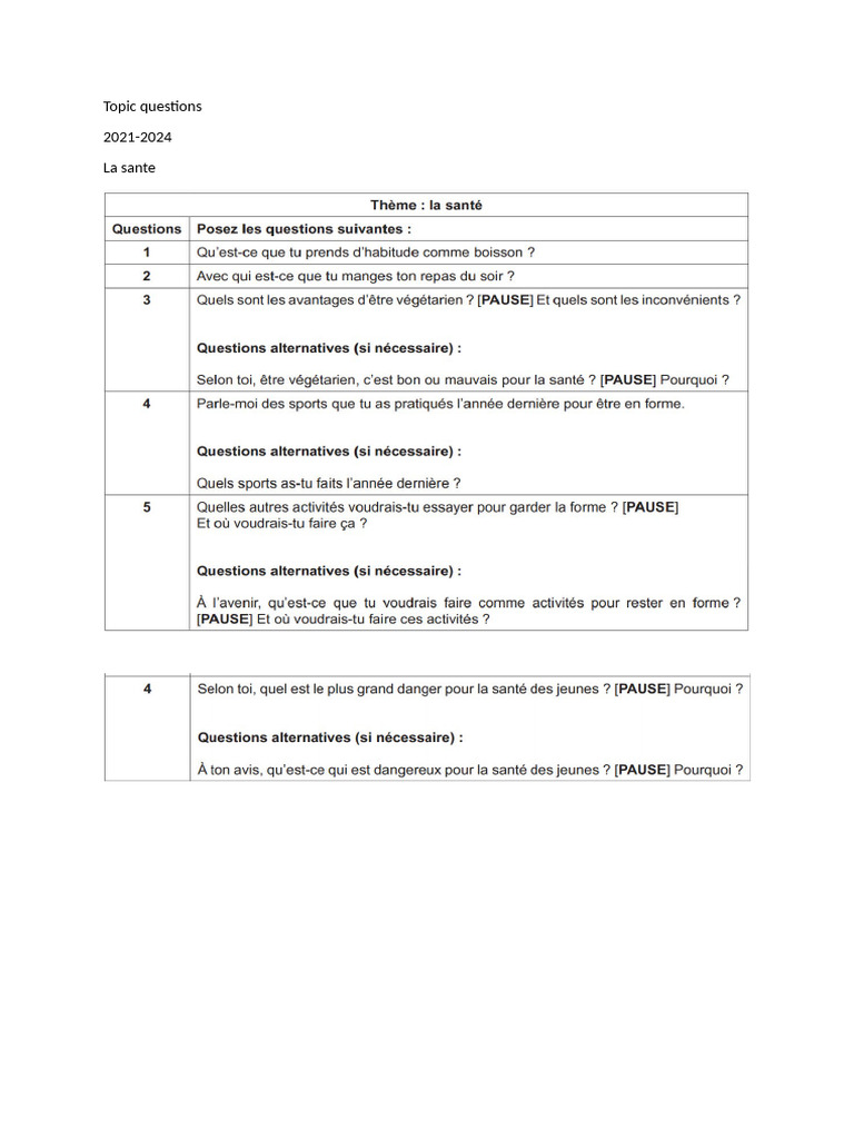 Topic Questions | PDF