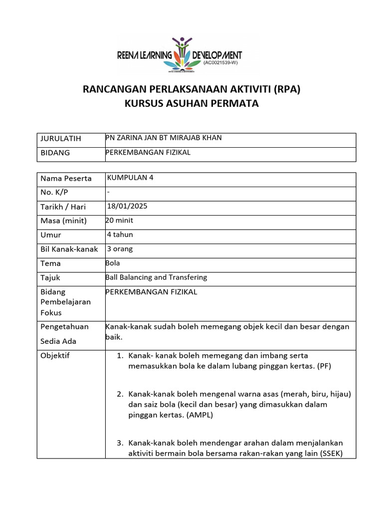 RPA Kumpulan 4 | PDF