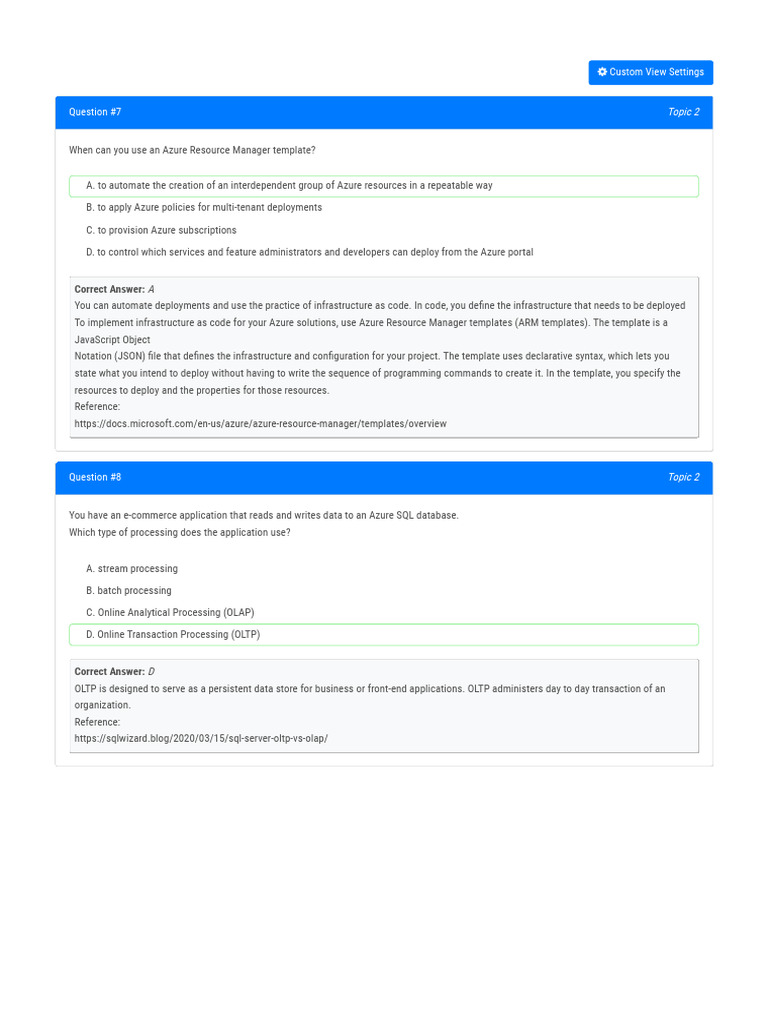 Azure Resource Management and Data Processing | PDF | Microsoft Sql ...