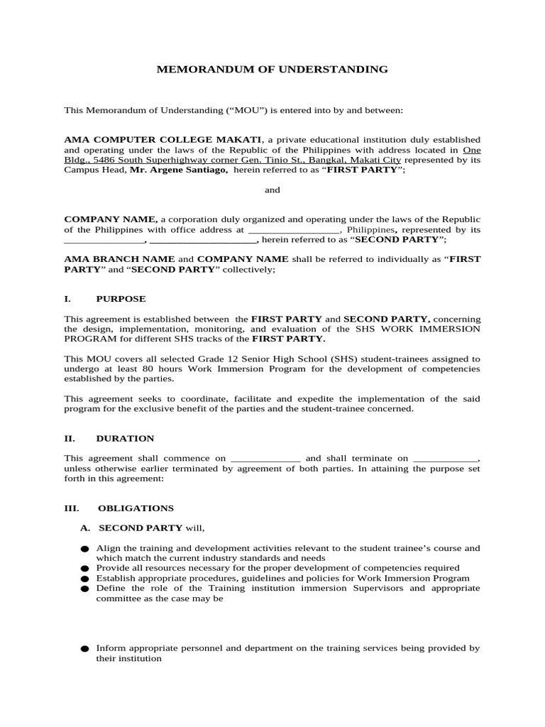 19 Mou Template 2024 | PDF | Intellectual Property | Copyright