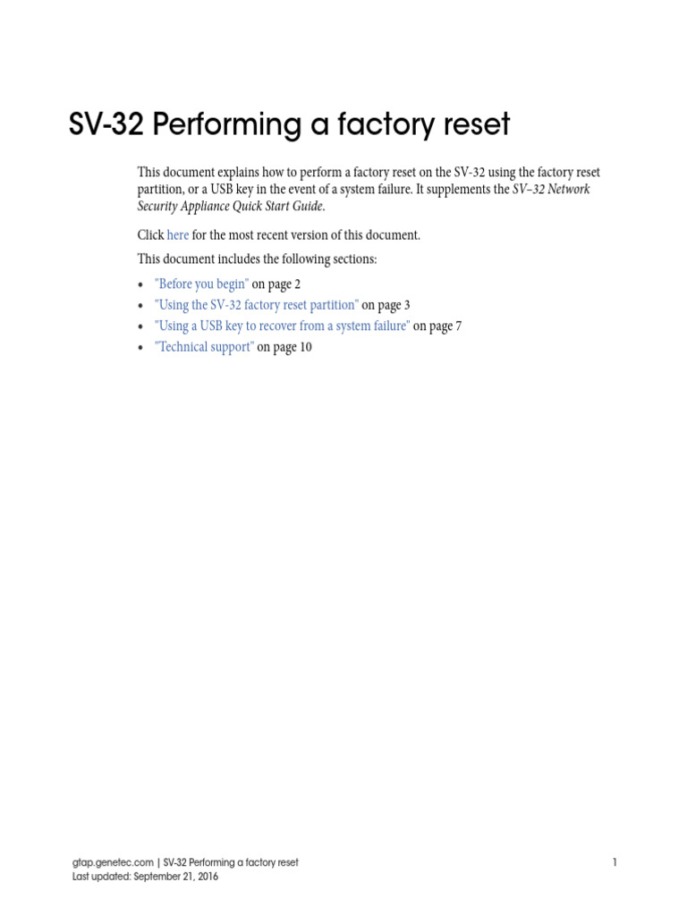 EN - Performing A Factory Reset On The SV-32 | PDF | Usb Flash Drive ...