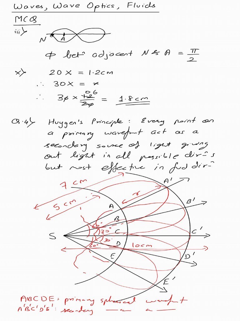2025 Batch Fluids, Waves, Wave Optics Revision - 250216 - 171426 | PDF