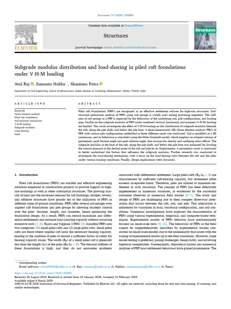 Subgrade Modulus in Piled Raft Foundations | PDF | Deep Foundation ...