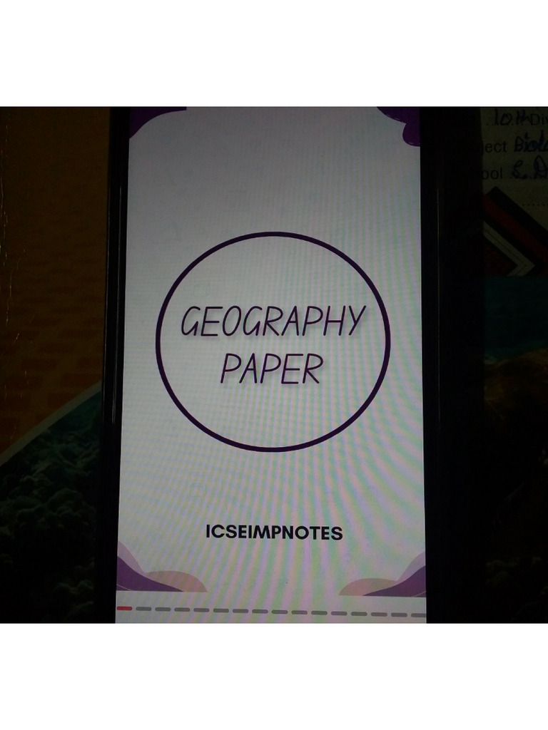 Geography Test Icseimpnotes | PDF