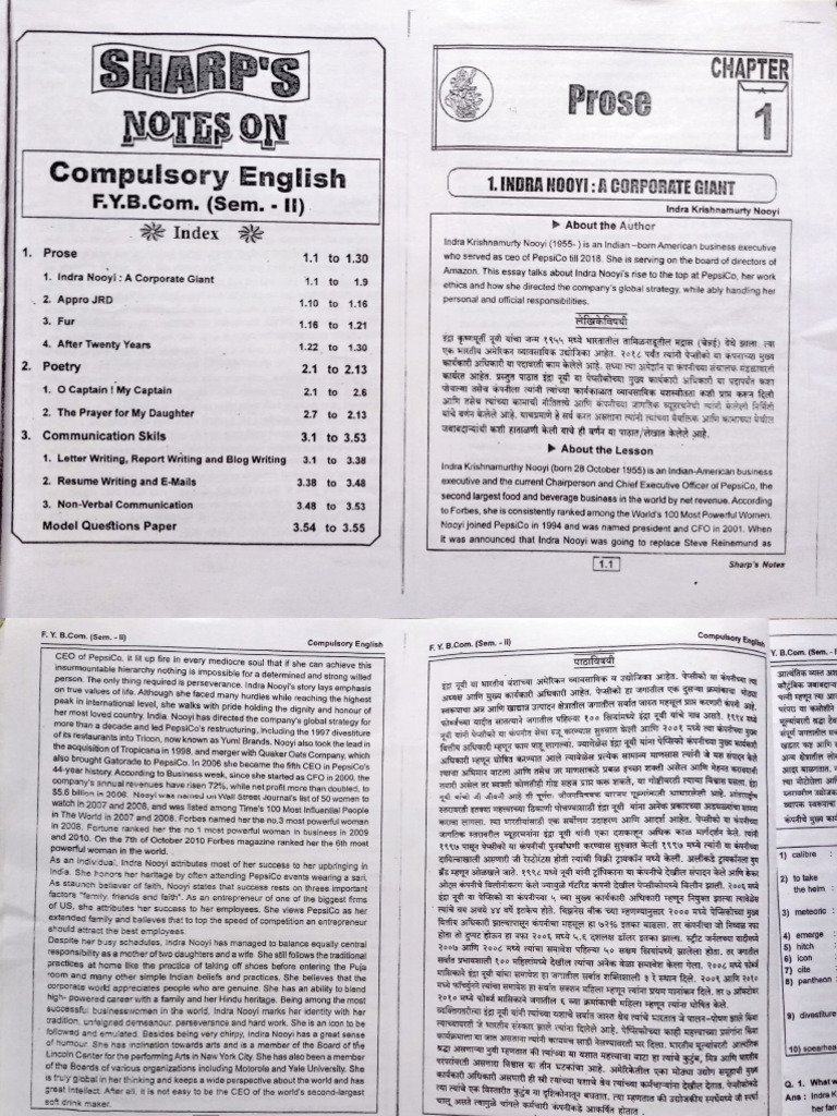 English Answer Bank Part 1 | PDF