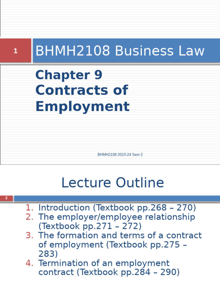 Employment Contracts in Hong Kong | PDF | Employment | Legal Liability