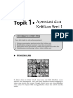 Topik 1 Apresiasi Dan Kritikan Seni 1