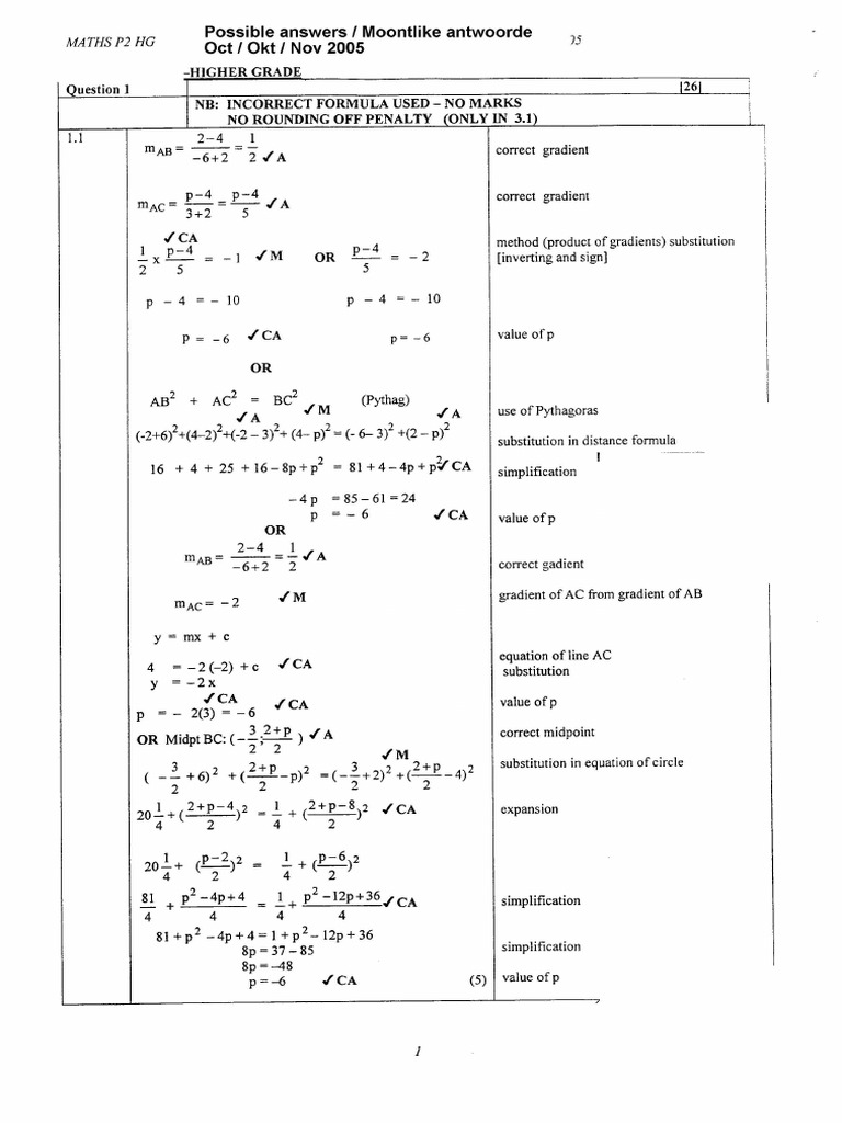 Mathematics HG p2 | PDF