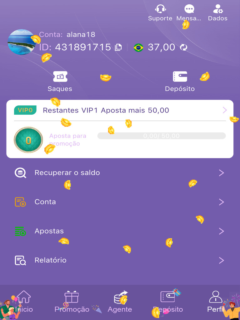 Gestão de Conta e Apostas VIP | PDF