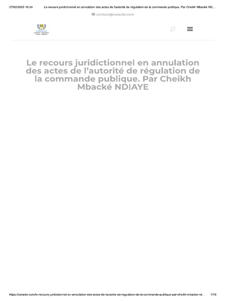 La Modification de La Loi Sur La Cour Supreme | PDF