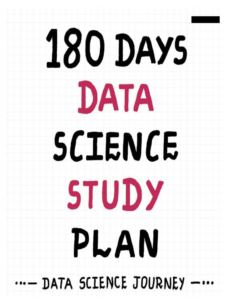 180 Data Science Study Plan | PDF
