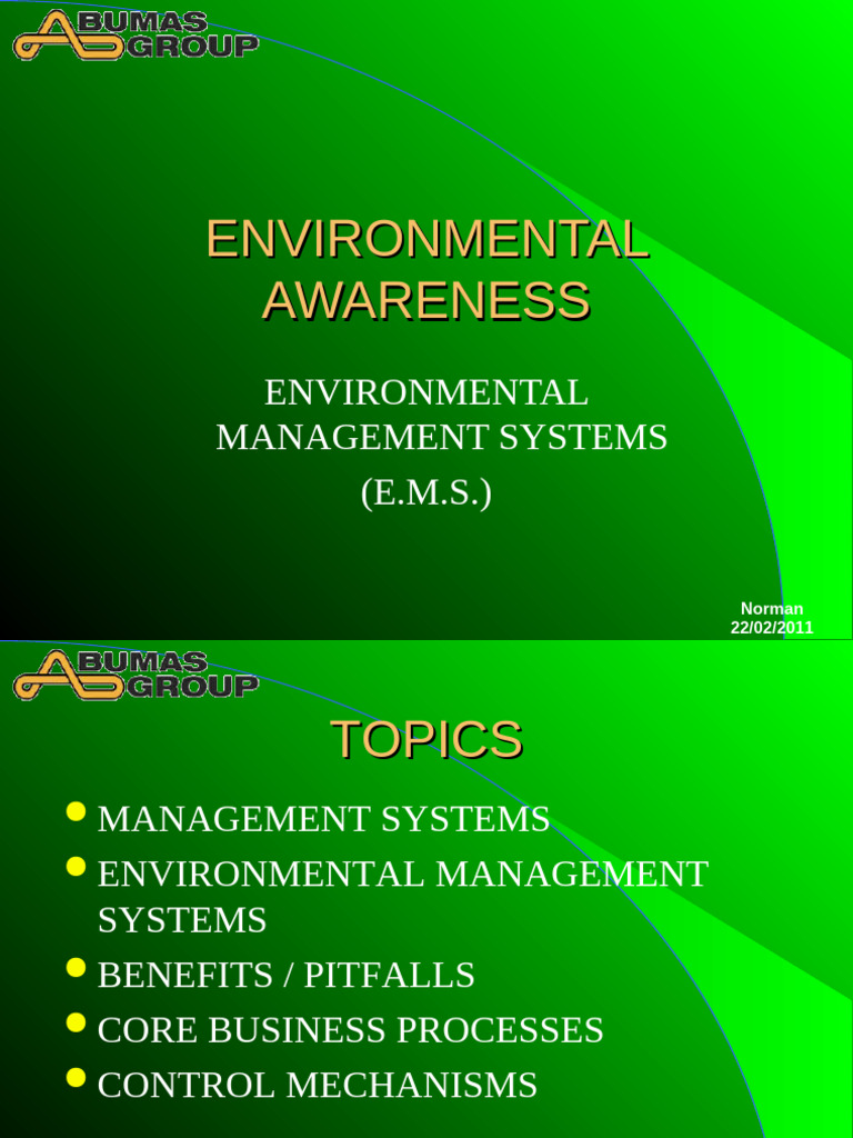 Evironment Awareness | PDF