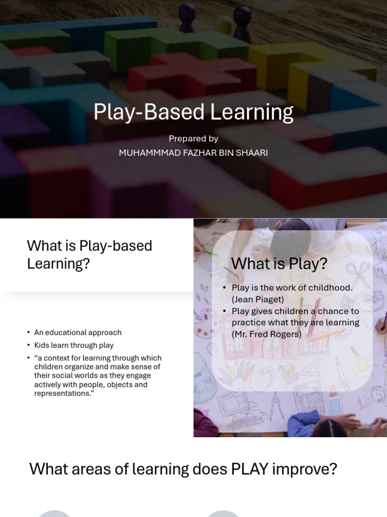 Play-Based Learning Strategies | PDF