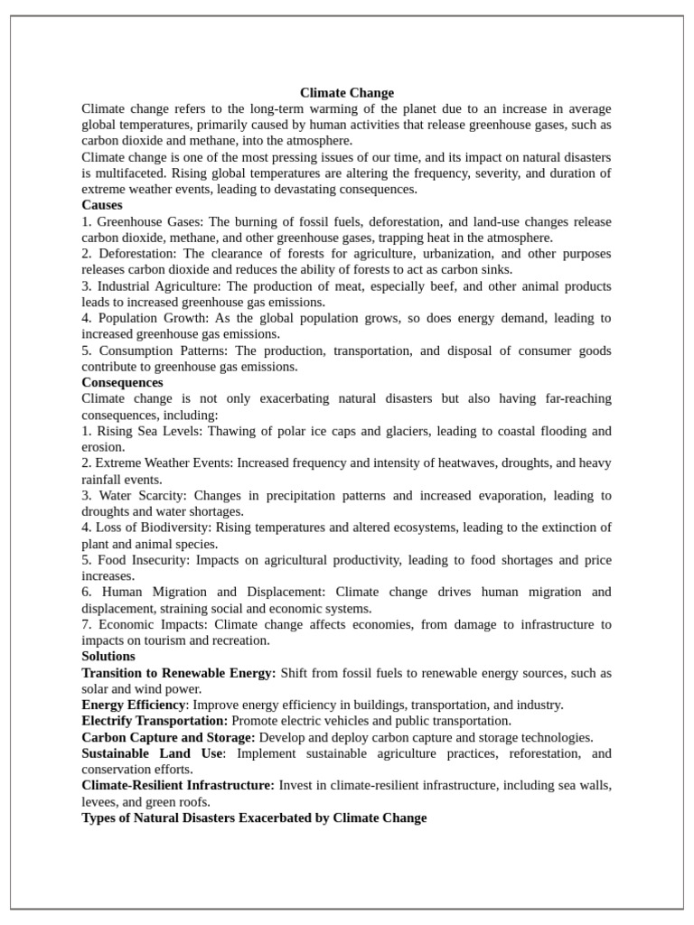 Climate change pdf climate change drought