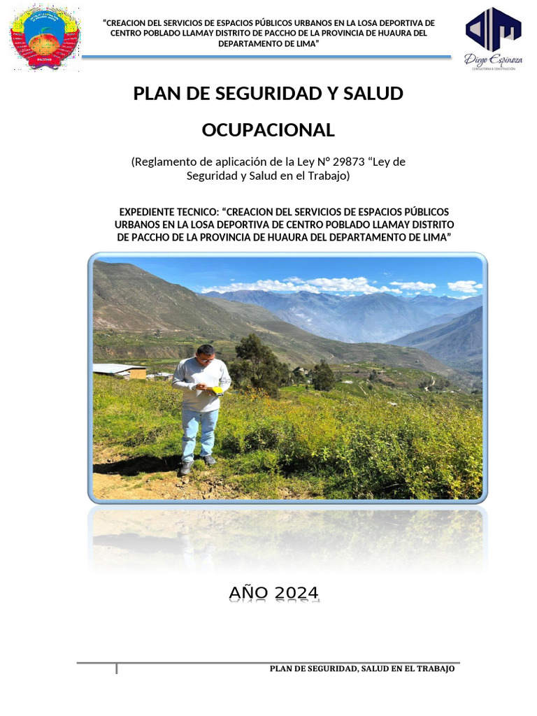Plan de Seguridad y Salud en Paccho 2024 | PDF | Seguridad y salud ...