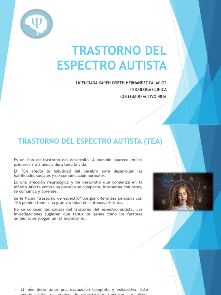 Guía Completa sobre el Trastorno del Espectro Autista | PDF | Autismo ...