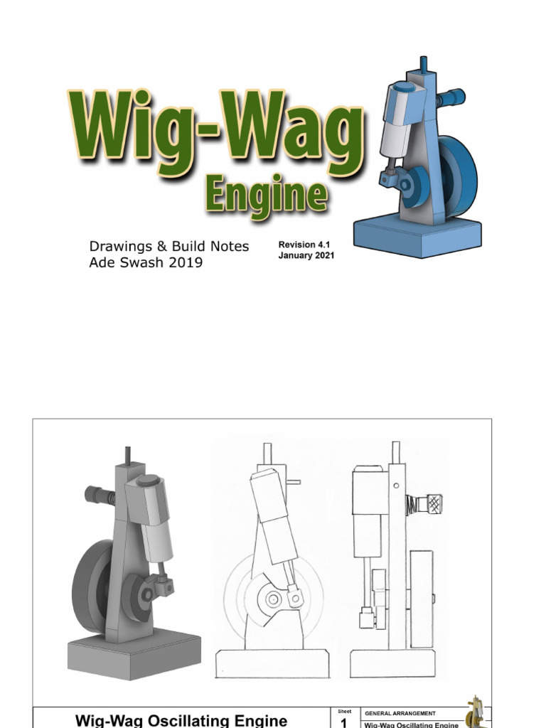 Wig-Wag Oscillating Engine Build Guide | PDF | Mechanical Engineering ...