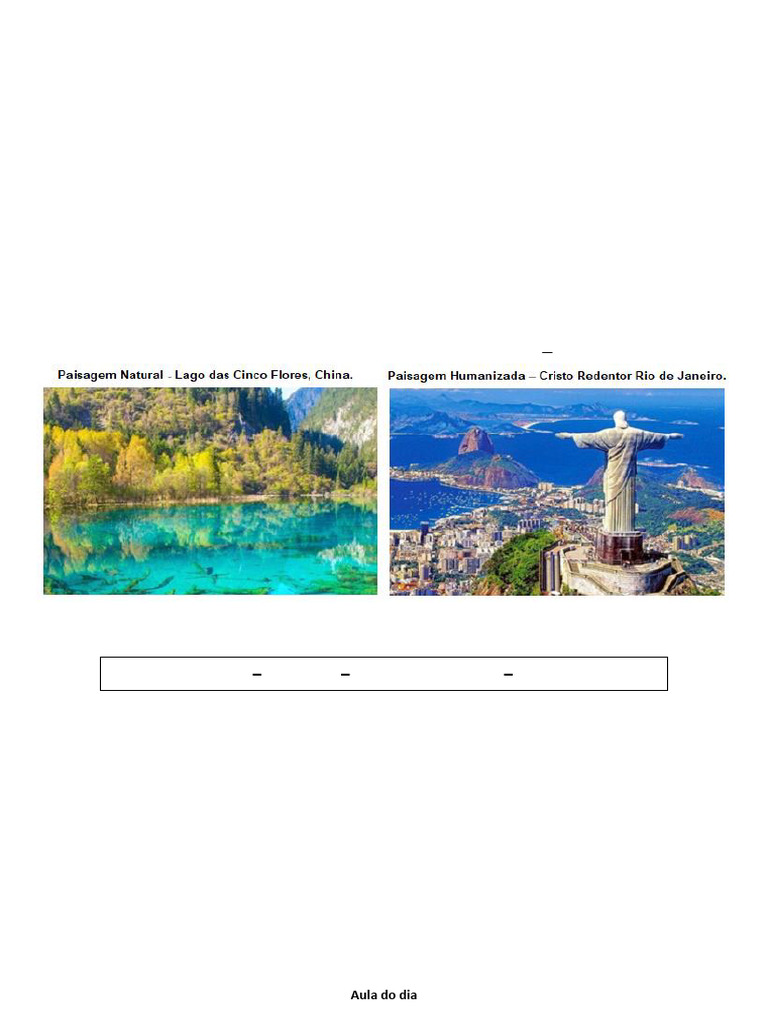 Atividade Transformaçoes Das Paisagens V | PDF