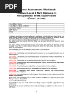 NVQ Level 3 Supervision Q&A Guide | PDF | Occupational Safety And ...