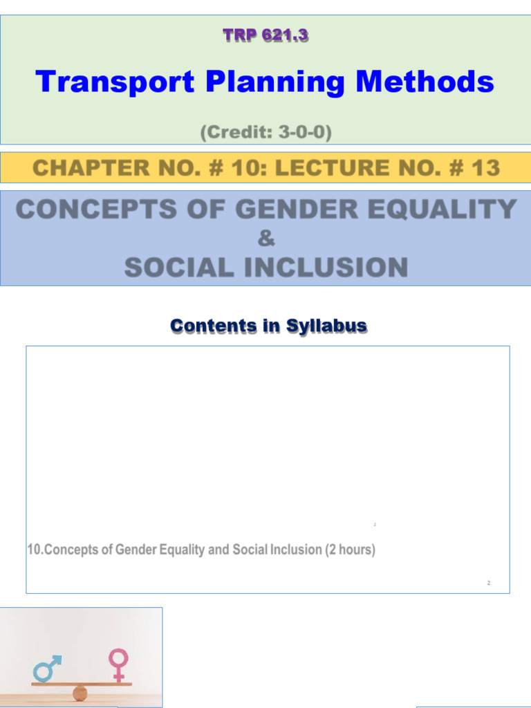 Chapter 10 Concepts of Gender Equality and Social Inclusion - 2022 TEAM ...