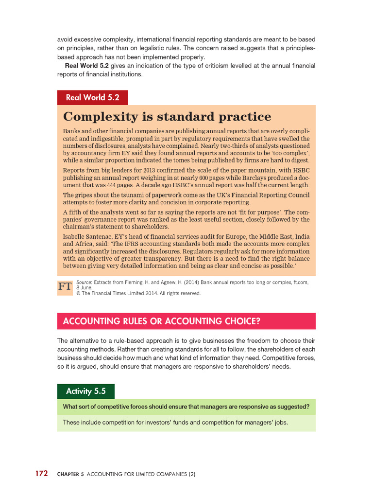 Complexity in Financial Reporting Standards | PDF | Accounting | Banks