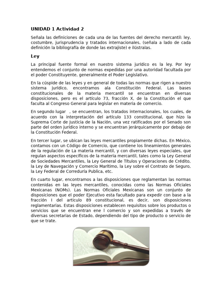 Actividad 10 | PDF | Caso de ley | Fuentes del derecho